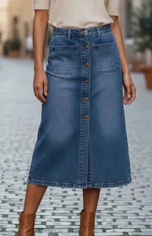 LoveGen Midi Jeans Skirt(Size 26) Blue thumbnail 1