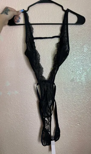 Victorias secret bling lingerie bodysuit thumbnail 3