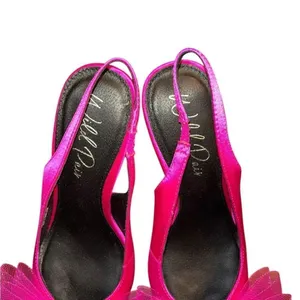 Wild Pair Pink Slingback Bow Shoe/Pumps(Size 8.5M) thumbnail 4