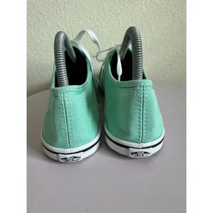 Vans Mint green lace-up sneakers featuring white rubber soles Women’s Size 10 thumbnail 10