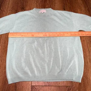 Bianco & Blu Cashmere Silk Wool‎ Knit Sweater Blue Teal Made in Italy Womens L thumbnail 9