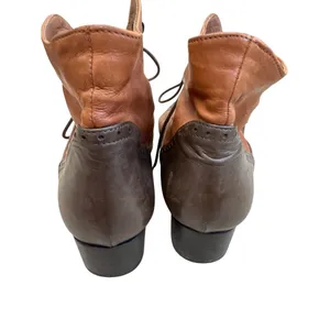 Tano Italian Made Womens Brown Leather Lace-Up Ankle Boots Size 6.5 SKU8151 thumbnail 7