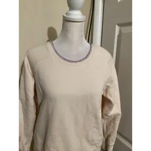 Madewell Sweatshirt Womens Small Shrunken Crewneck Pullover Cozy Purple Stitch thumbnail 3