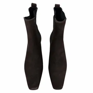 Reformation Roberta Suede Kitten Heel Ankle Boots Dark Brown Size 6 thumbnail 5