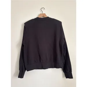 Pistola Kirsten Shoulder Pad Crewneck Sweatshirt Black S thumbnail 6