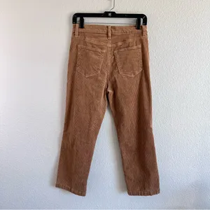 LOFT Women's Straight Corduroy High‎ Rise Pants Perfect Camel thumbnail 3