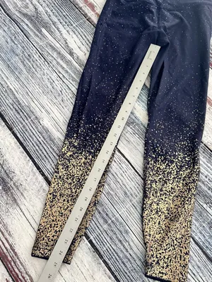 Beyond Yoga Navy and Ombre Gold Speckle Leggings thumbnail 8