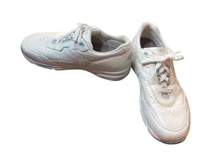 SAS Tripad Walk for Life wms white blue low leather sneakers sz 8W SKU 10-334 thumbnail 1