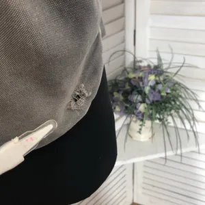 Y2K Goth Grunge Gray Canvas Backpack thumbnail 8