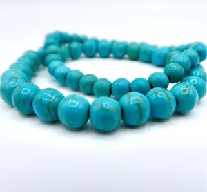 Blue Turquoise Bracelet Handmade thumbnail 2