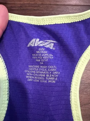 Avia Racer Back Tank Top Athletic Purple Size Medium - C3-221 thumbnail 2