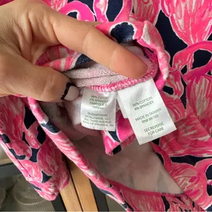 Lilly Pulitzer Zip up Jacket Skipper Popover Flamingo print Resortwear active thumbnail 8