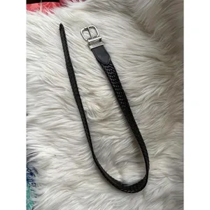 Chaps Black  Leather Belt with Silver Buckle thumbnail 2