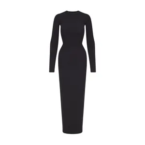 SKIMS Fits Everybody Crew Neck Long Sleeve Dress thumbnail 4