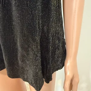Rachel Roy small metallic shimmer pleated sleeveless keyhole top TS 3086 thumbnail 8