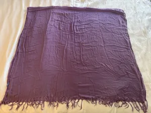 Purple Scarf Shawl Soft Fringe Whimsigoth Indie Boho Festival Travel Y2K thumbnail 1