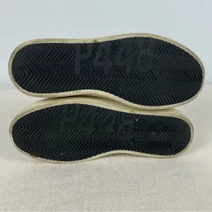 P448 Cream Low Top John Yeti‎ Fur Lace Up Distressed Sneaker thumbnail 10