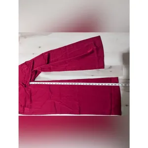Lulus NWT Women Small Cherry Berry Red Satin Silky Wide Leg Trouser Pants Fall thumbnail 8