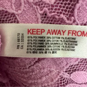 Intimately Free People Long Distance Floral Lace Shirt Women’s Large Pink Angel thumbnail 7