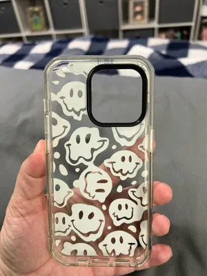 Mosnovo iPhone 14 Pro phone case lime green smiley faces thumbnail 5