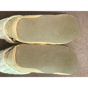 L.L.Bean‎ Shearling Slipper Boots Women’s 6 M Tan Suede Knit Cuff Moccasin Cabin thumbnail 6
