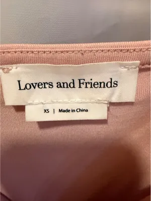 Lovers and Friends Pink Draped Cowl Neck Tank Top XS thumbnail 2