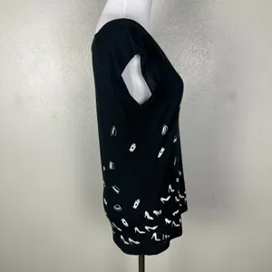 Umsteigen Top Womens M Black‎ Heels Hats Magician Bamboo Organic Cotton T-Shirt thumbnail 5