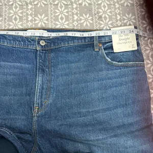 Abercrombie & Fitch The 90's Straight Ultra High Rise Blue Wash 24‎ Long Casual thumbnail 12