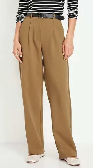 Old Navy XXL Tall‎ Extra High Waisted Taylor Super Wide Leg Trouser Suit Pants thumbnail 1