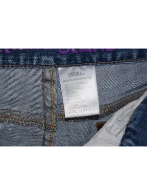 Cruel Denim Blake Jeans Size 11 Long Light Wash Embroidered Pocket Bootcut thumbnail 5
