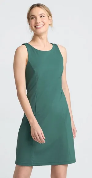 Lands’ End High Impact Crew Neck Active Dress Undershorts in Washed Evergreen L thumbnail 1