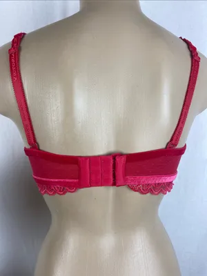 Victoria's Secret Very Sexy Red Balconette Wire Free Bra M thumbnail 2