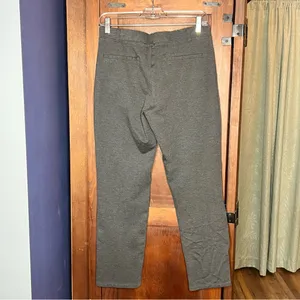 Quince Gray Ponte Straight Leg Pants Stretch Pull On Workwear Business Size M thumbnail 5
