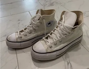 White Platform Converse High-Top thumbnail 1