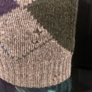 Ralph Lauren Color Block Knit Beanie in Gray and Green. Please see pic for flaws thumbnail 7