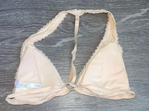 Cream Halter Lace Bralette thumbnail 2