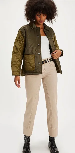 Free People x Alpha Industries Insulated Chore Coat Green Size XS‎ NWT thumbnail 1