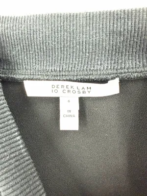 Derek Lam 10 Crosby Black Classic Crew Pullover Long Sleeve Sweatshirt thumbnail 4