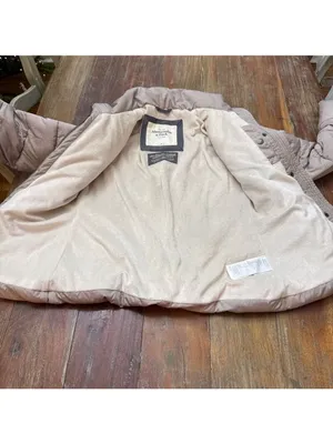 Abercrombie & Fitch Beige Puffer Jacket Womens XS thumbnail 11