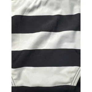 XL Black and White Striped‎ 2 Piece Tankini Swimsuit Set Tie Side Bottoms thumbnail 3