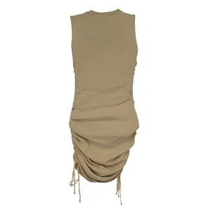 Lioness Ruched Bodycon Mini Dress Ecru Y2K Club Date Night‎ S NWT thumbnail 3
