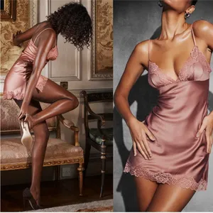 House‎ of CB 'Nia' Rose Pink Satin Lace Slip Dress NWOT Size XL thumbnail 4