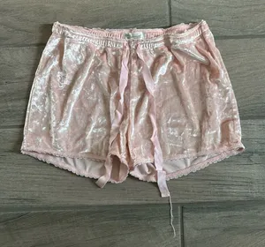 Pj salvage crushed velvet pajama shorts thumbnail 1