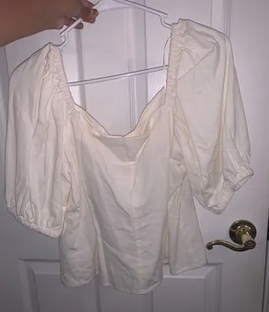 H&M Cream Blouse thumbnail 2