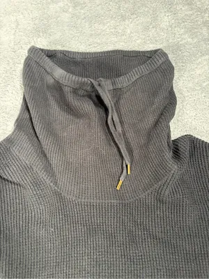 Lauren Ralph Lauren black Funnel Neck Knit Sweater medium thumbnail 6