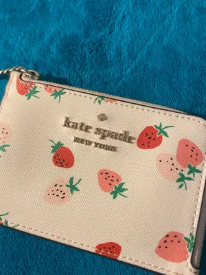 Kate Spade Staci Wild Strawberries Medium L-Zip Card Holder thumbnail 2
