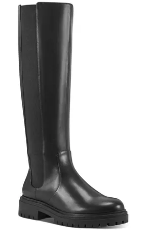 INC International Concepts Black Over-the-Knee Chelsea Lug Boots thumbnail 1