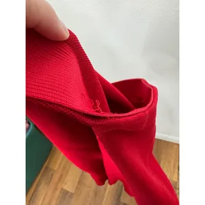 Tuckernuck‎ Womens Red Knit Pull On Flare Pants High Rise Viscose Blend Large thumbnail 6