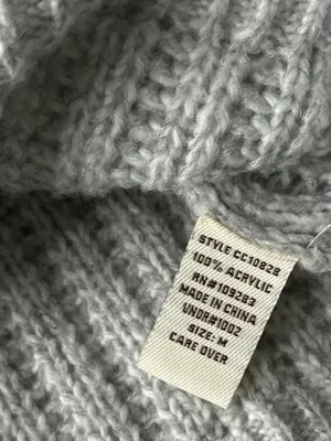 Vintage Havana cable knit grey and black star sleeve sweater thumbnail 7