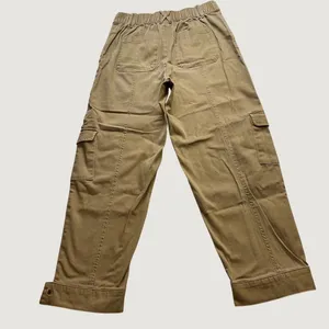 Knox Rose Women Tan Khaki Utility Cargo Pants High Rise Straight Leg Size Small thumbnail 3